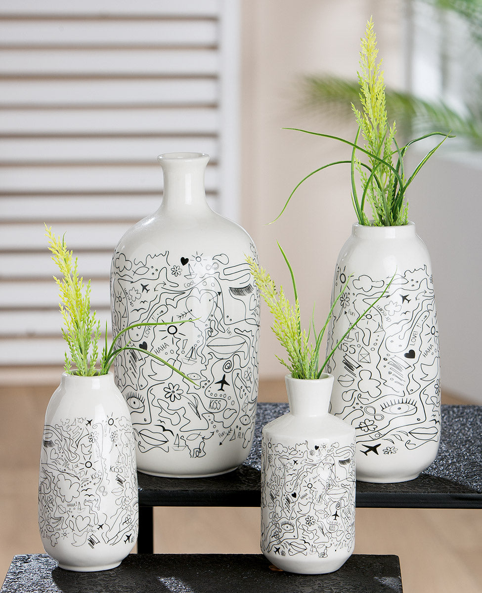 Modern Art Porseleinen Vaas 15 cm