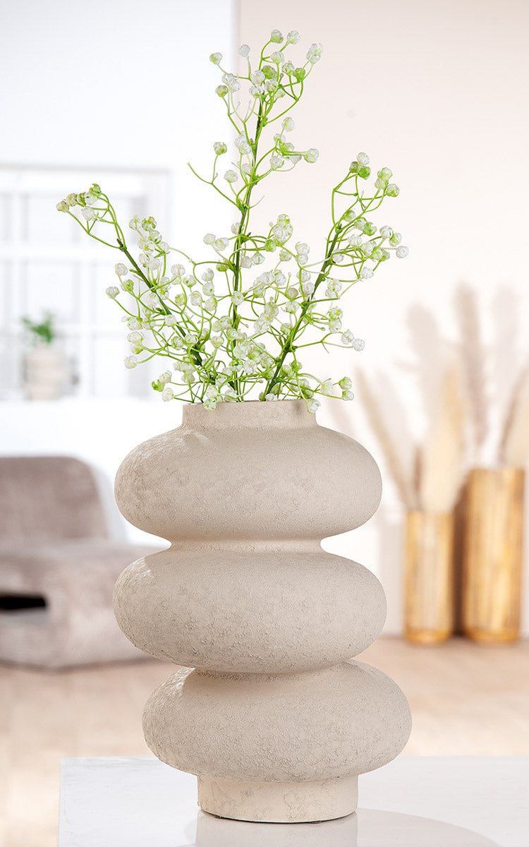 Stone Koepelvaas Lichtgrijs 21/29 cm