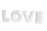 Love Kleine Vaas Wit Keramiek 15 cm