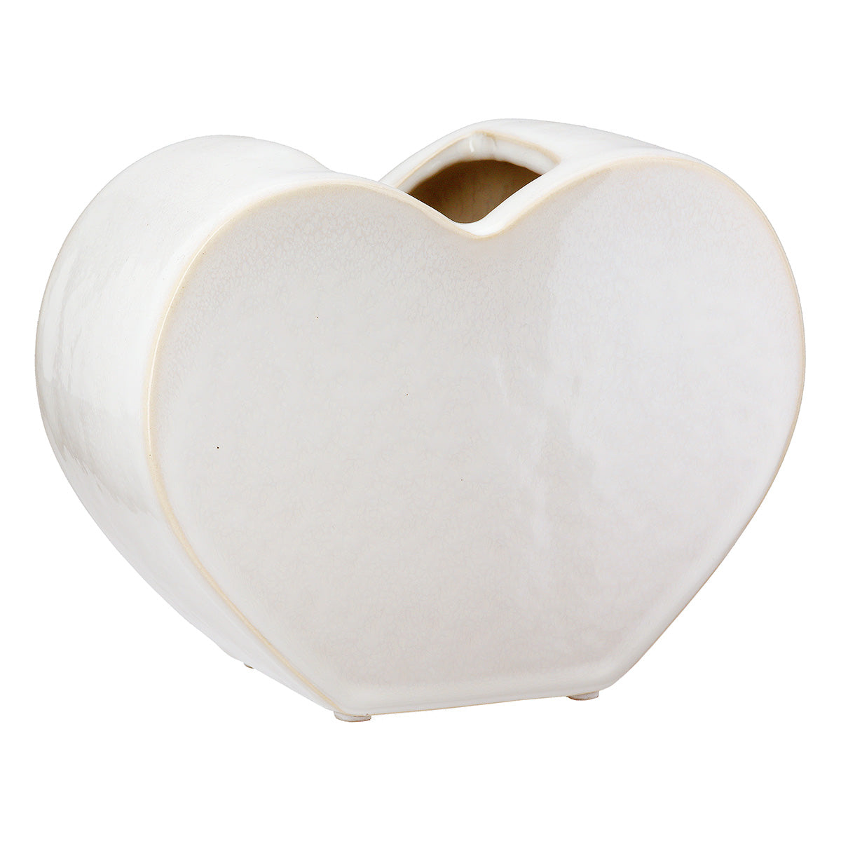 Hartvaas Wit Geglazuurd 14 cm