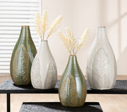 Palmblatt Decoratieve Vaas Keramiek