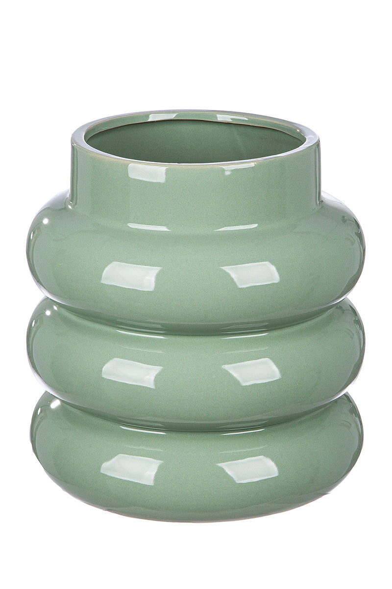 Rim Vaas Groen Keramiek 24 cm