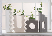 Foggia Smalle Vaas Wit 41 cm