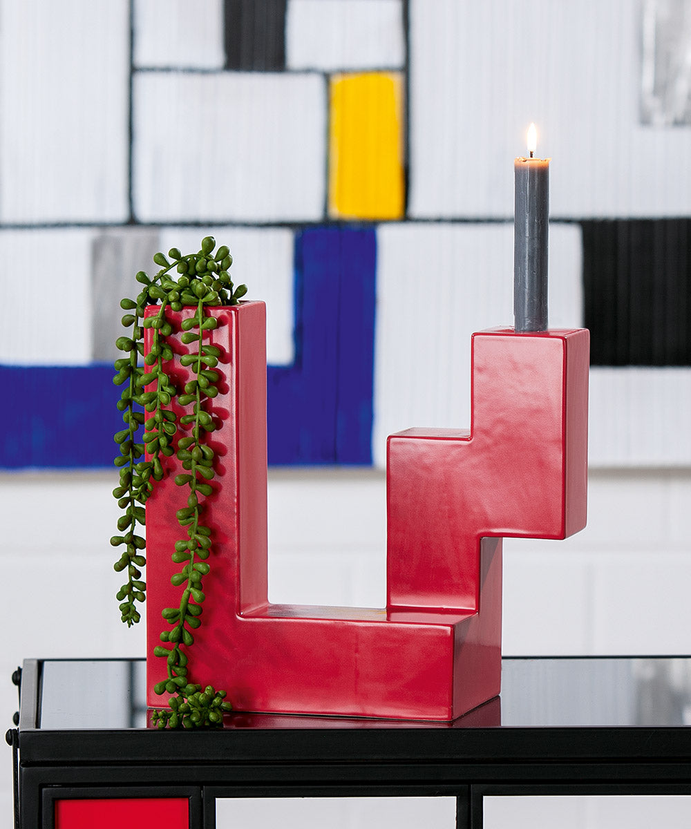 Patras Vaas Rood Keramiek 25.6 cm