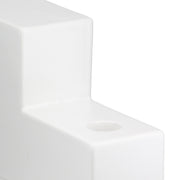 Patras Geometrische Vaas Wit 23 cm