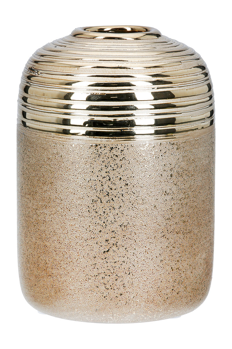 Milo Keramieken Vaas Goud 20 cm