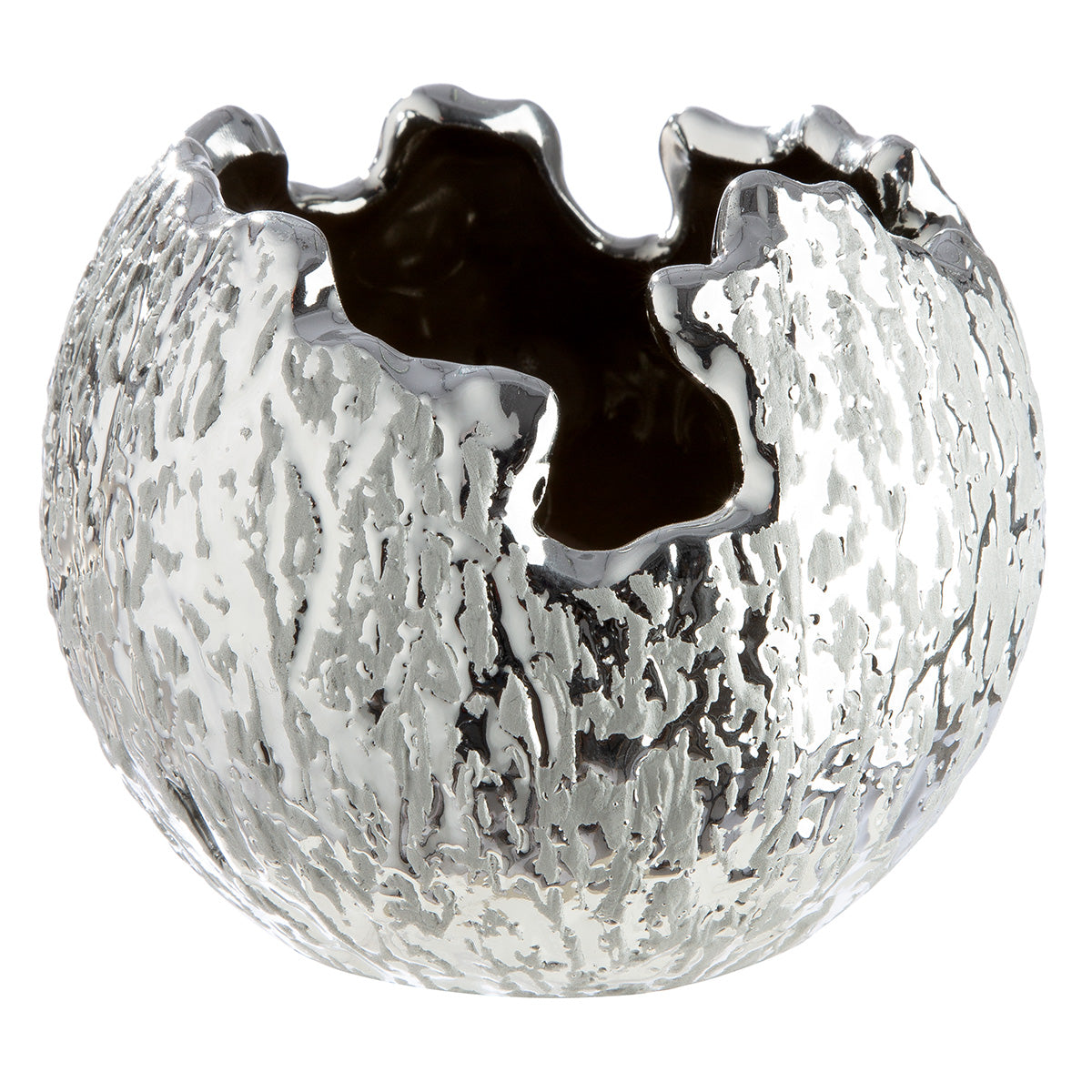 Crepa Ronde Vaas Zilver 10 cm