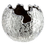 Crepa Ronde Vaas Zilver 10 cm