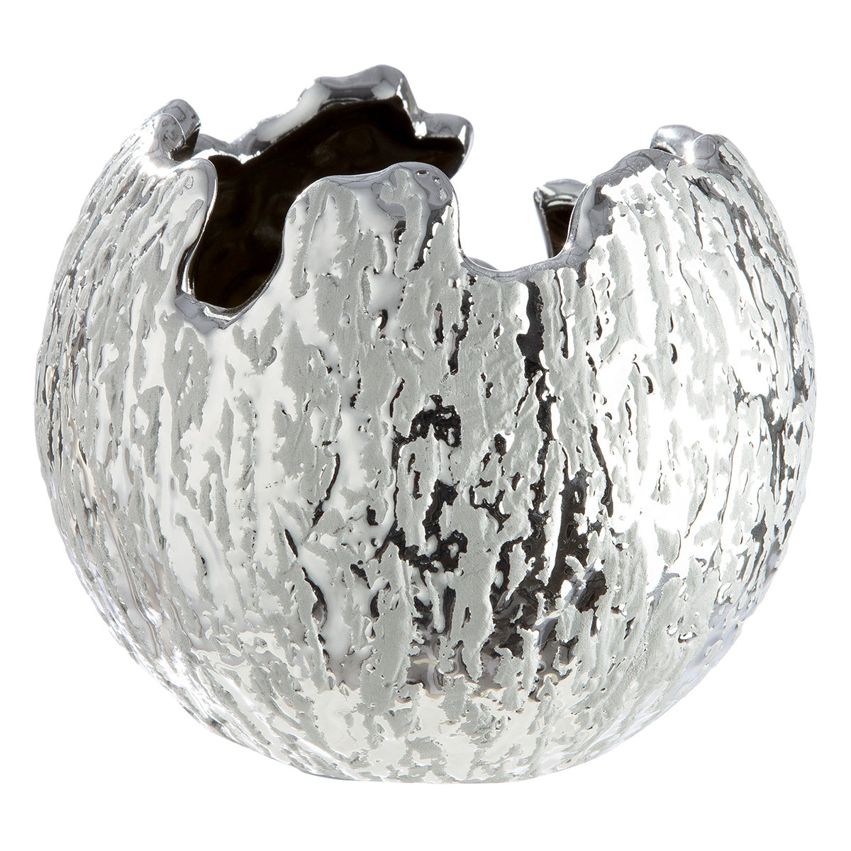 Crepa Ronde Vaas Zilver 10 cm