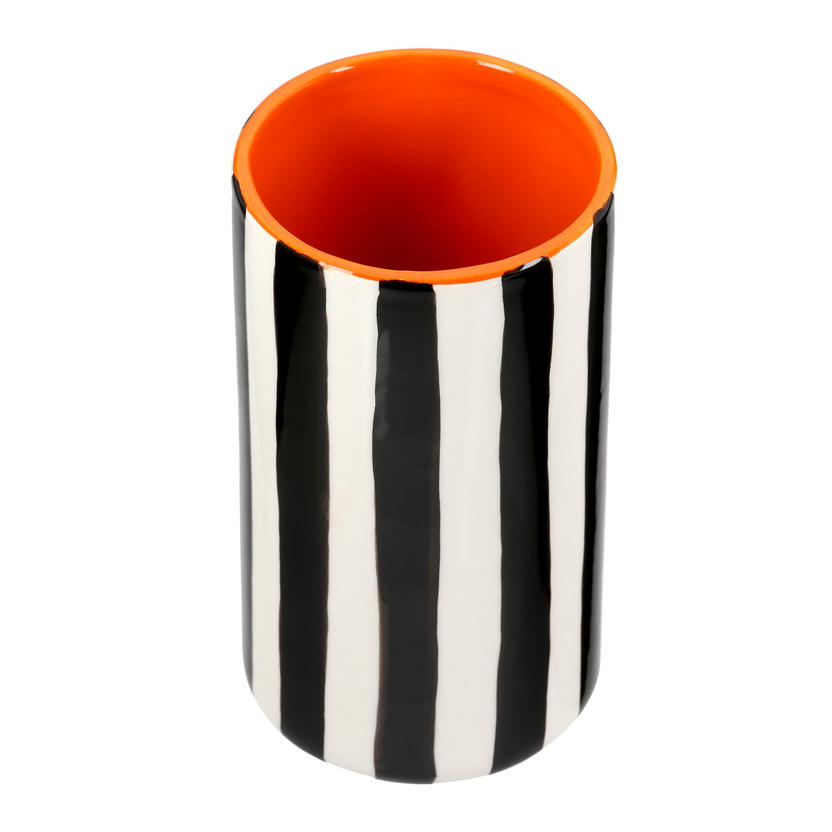 Memphis Vaas Zwart-Wit 17 cm