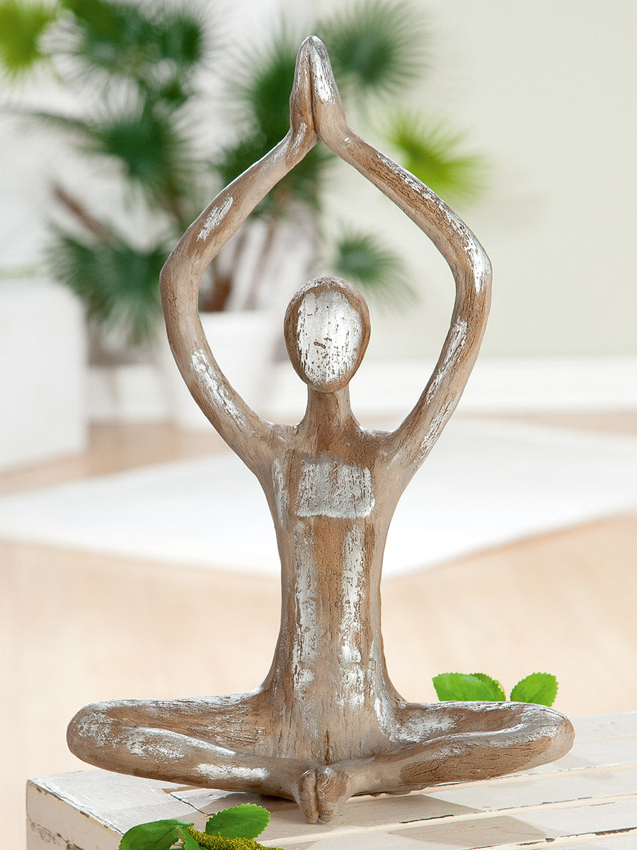Yoga Vrouw Figuur Bruin Decoratie