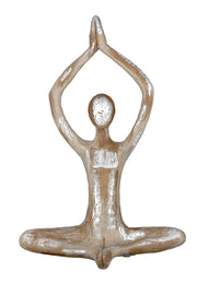 Yoga Vrouw Figuur Bruin Decoratie