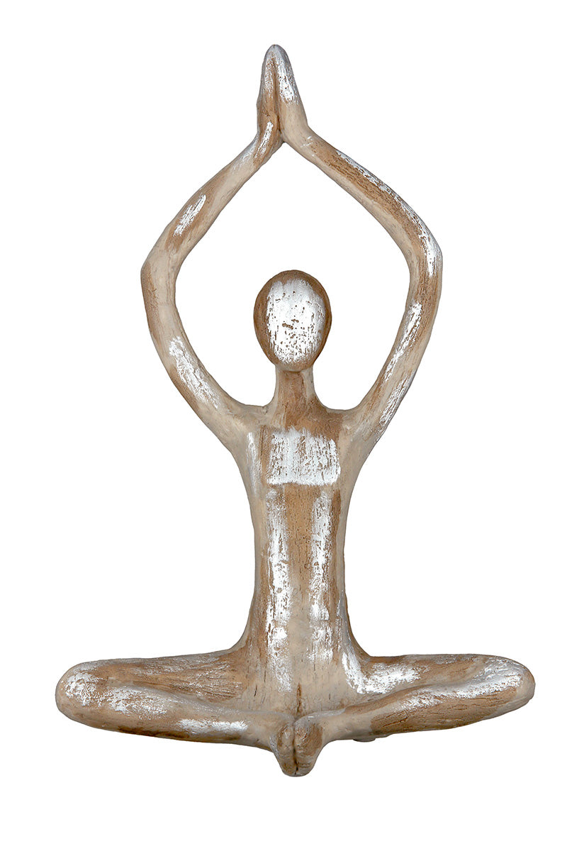 Yoga Vrouw Figuur Bruin Decoratie