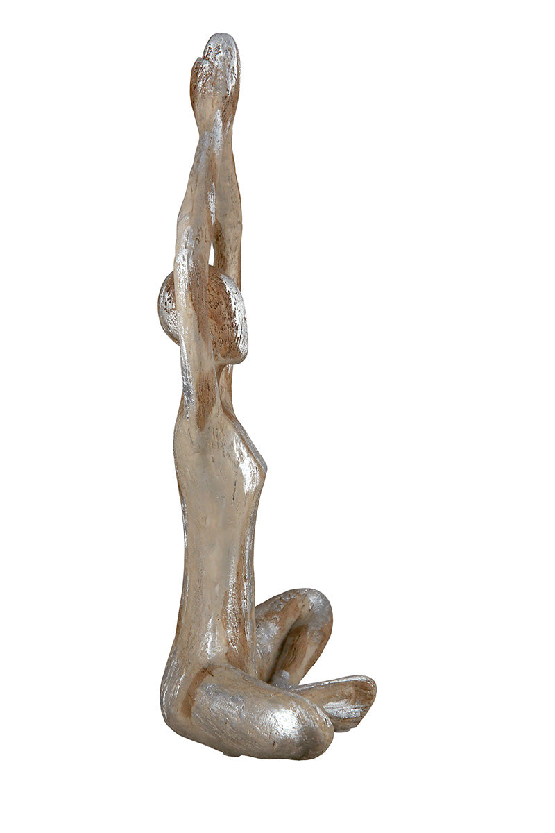 Yoga Vrouw Figuur Bruin Decoratie