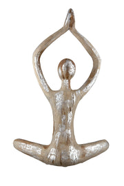 Yoga Vrouw Figuur Bruin Decoratie