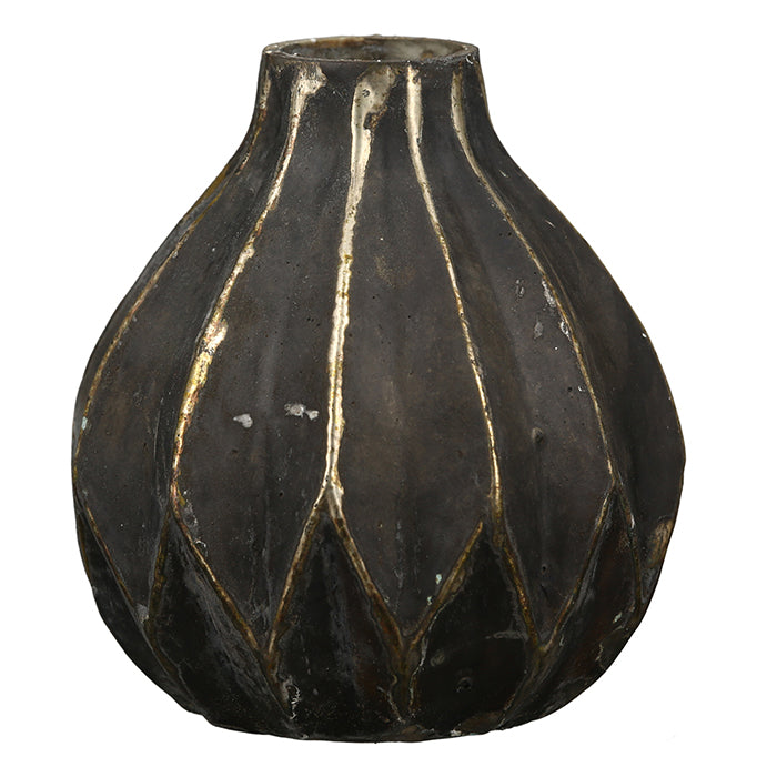 Bruine Glazen Vaas Orient 9.5 cm