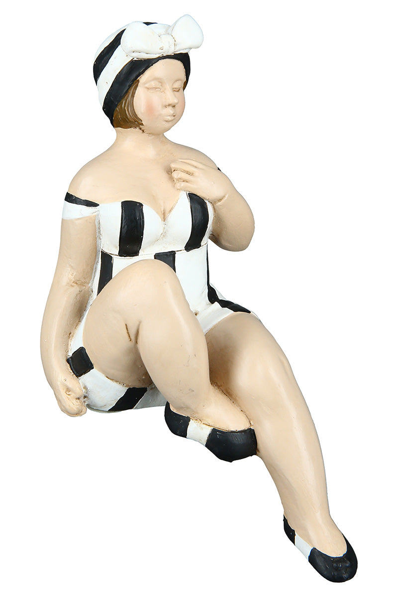 Becky Zeemeermin Randfiguur Zwart-Wit