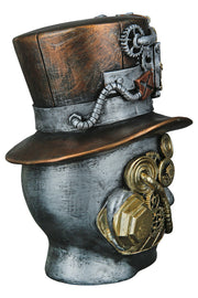 Steampunk Vrouwenhoofd Decoratie Zilver