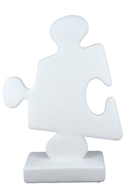 Witte Puzzle Sculptuur Modern