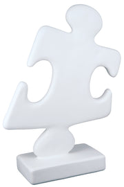 Witte Puzzle Sculptuur Modern