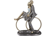 Paar op Ringen Sculptuur Goud