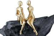 Verliebt Sculptuur Zwart-Goud