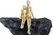 Mutterliebe Sculptuur Zwart-Goud