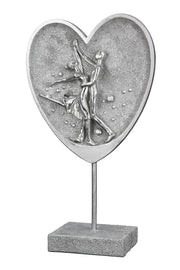 Dansend Paar in Hart Sculptuur