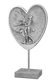 Dansend Paar in Hart Sculptuur