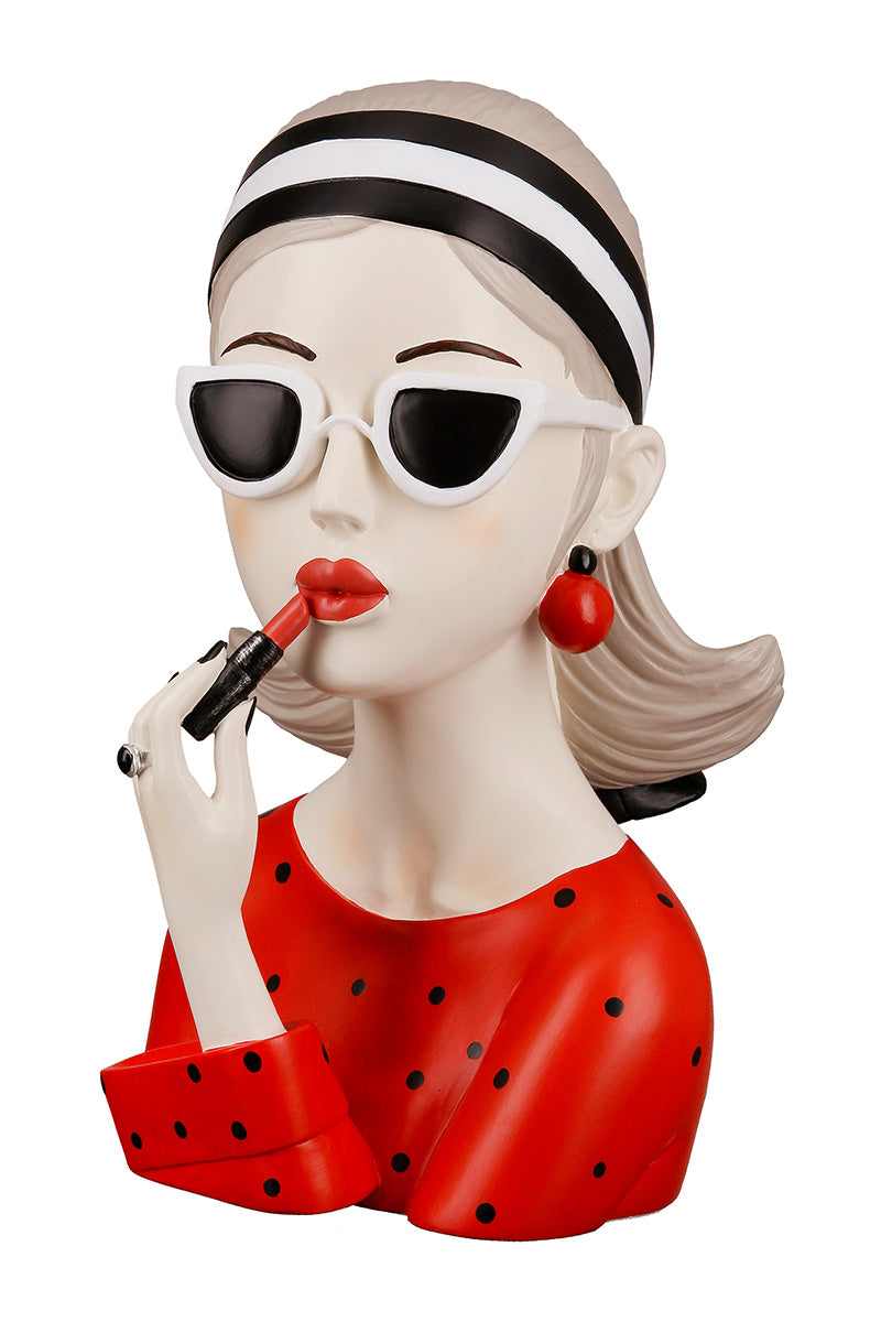 Lady Rode Lippenstift Figuur