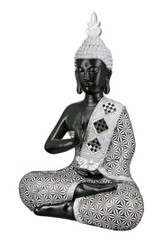 Bodha Boeddha Figuur Zwart-Zilver