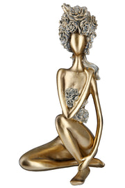 Rose Vrouwenfiguur Goud Decoratie