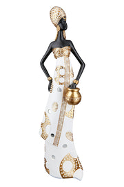 Mara Afrikaanse Vrouwenfiguur Creme