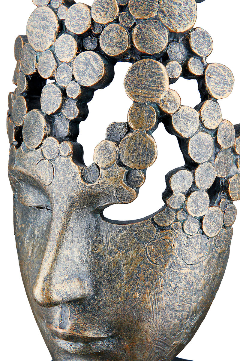 Female Mask Sculptuur Brons Decoratie