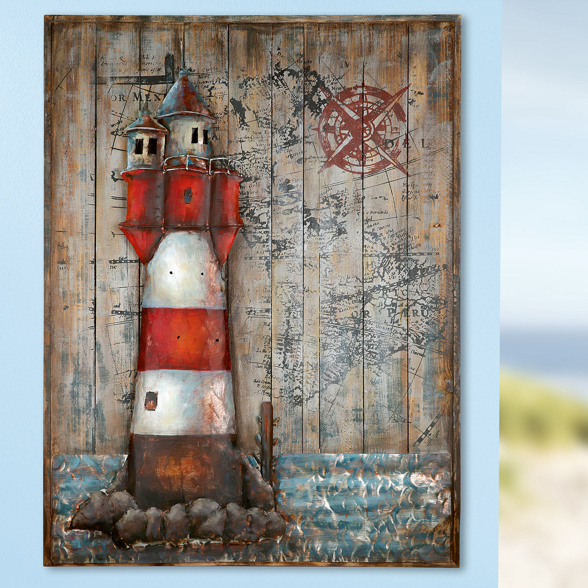Leuchtfeuer 3D vuurtoren wanddecoratie