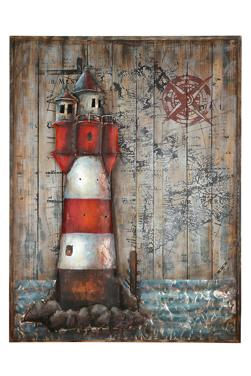 Leuchtfeuer 3D vuurtoren wanddecoratie