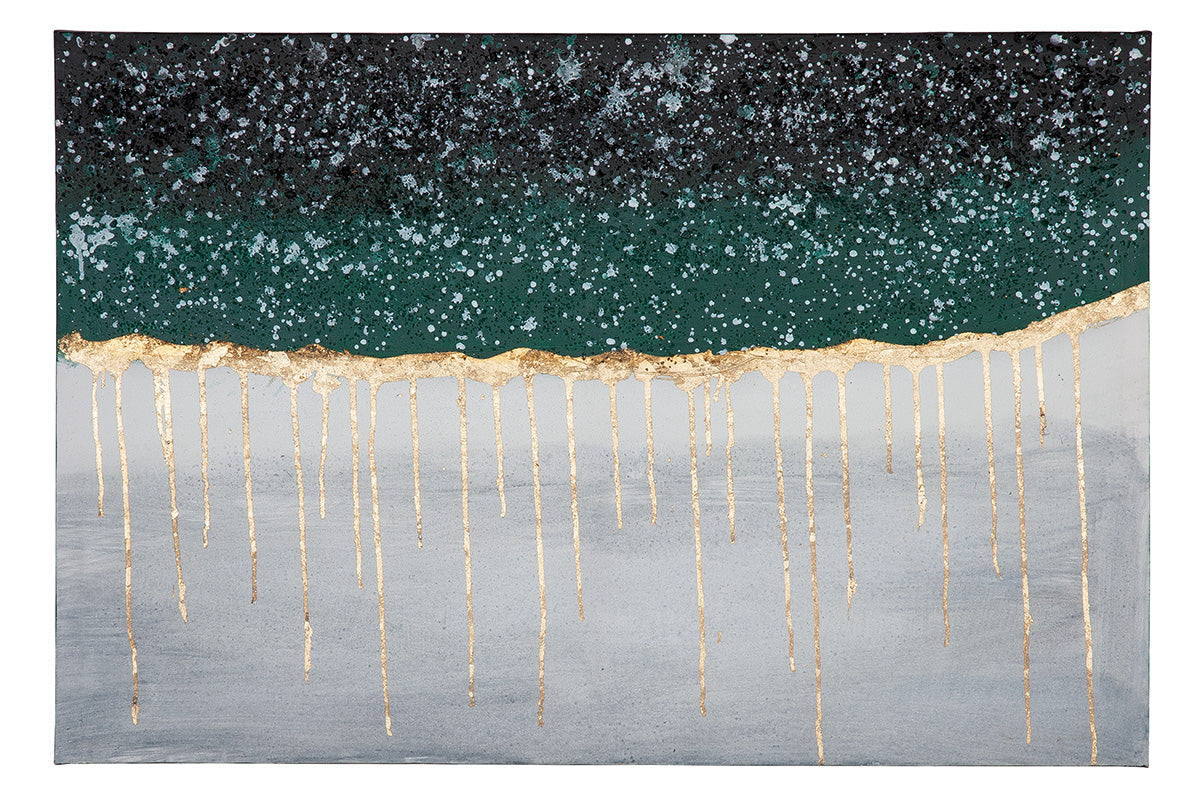 Golden Shiver schilderij 90 cm