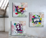 Street Art graffitischilderij 30 cm
