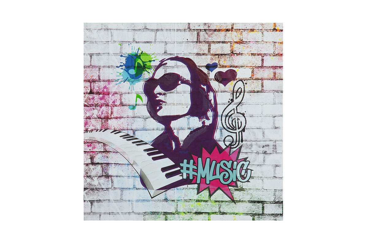 Street Art graffitischilderij 30 cm