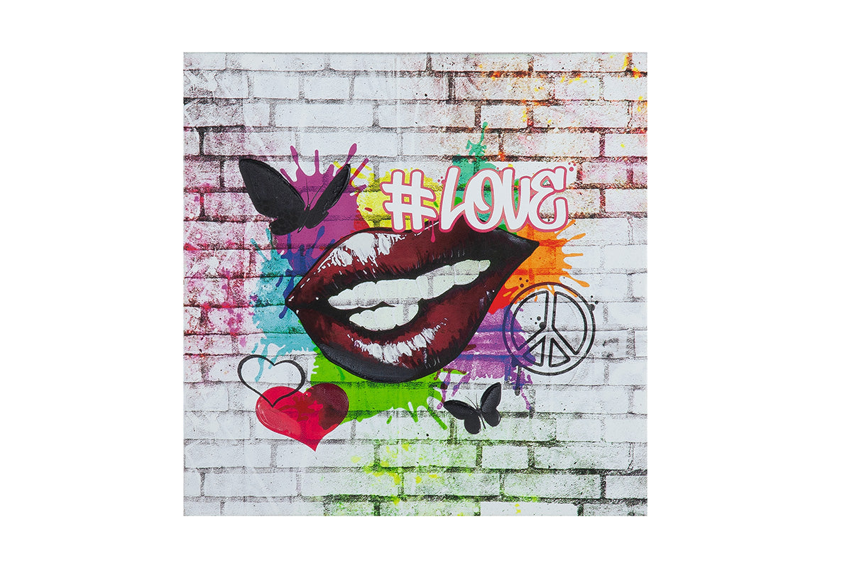Street Art graffitischilderij 30 cm