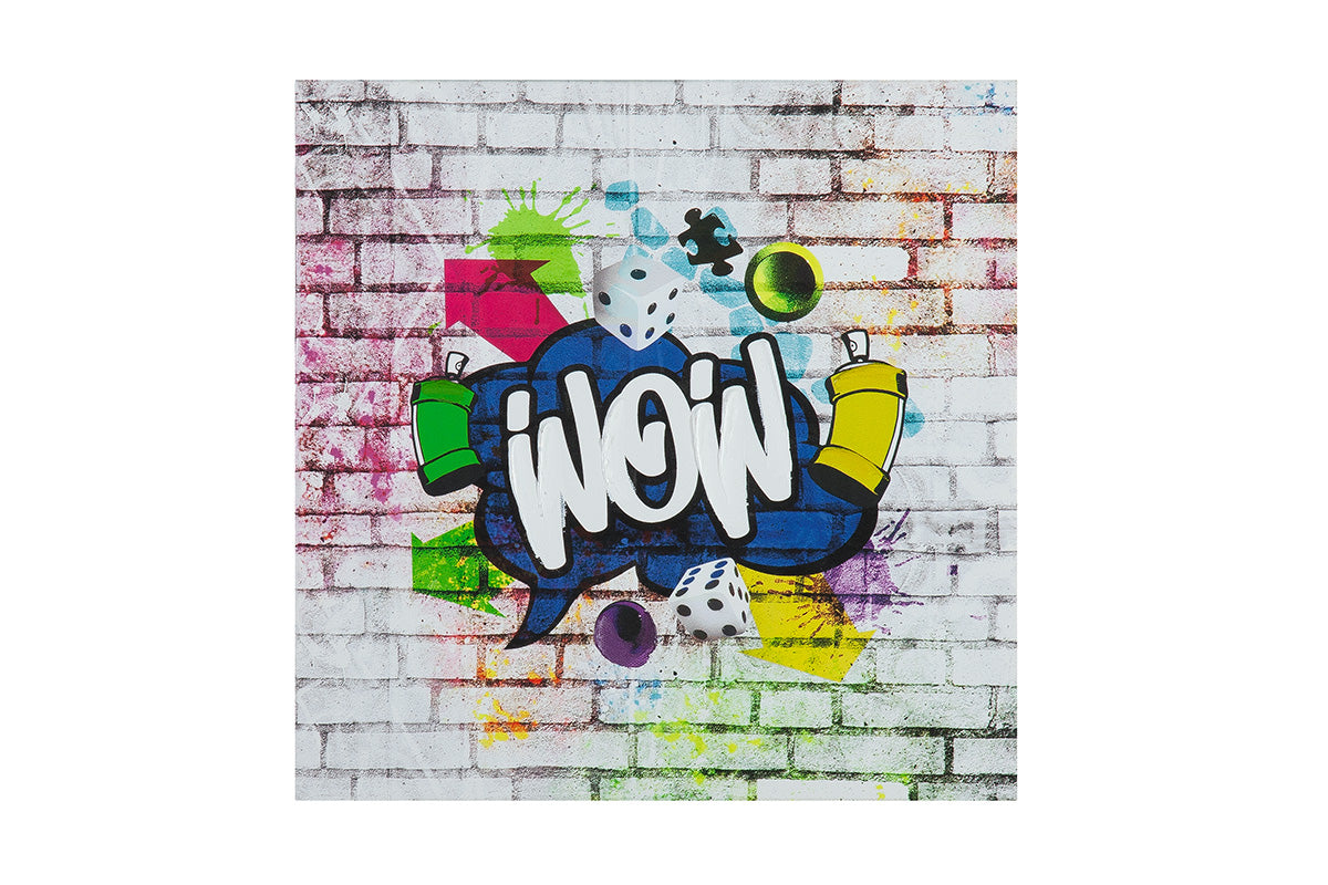 Street Art graffitischilderij 30 cm