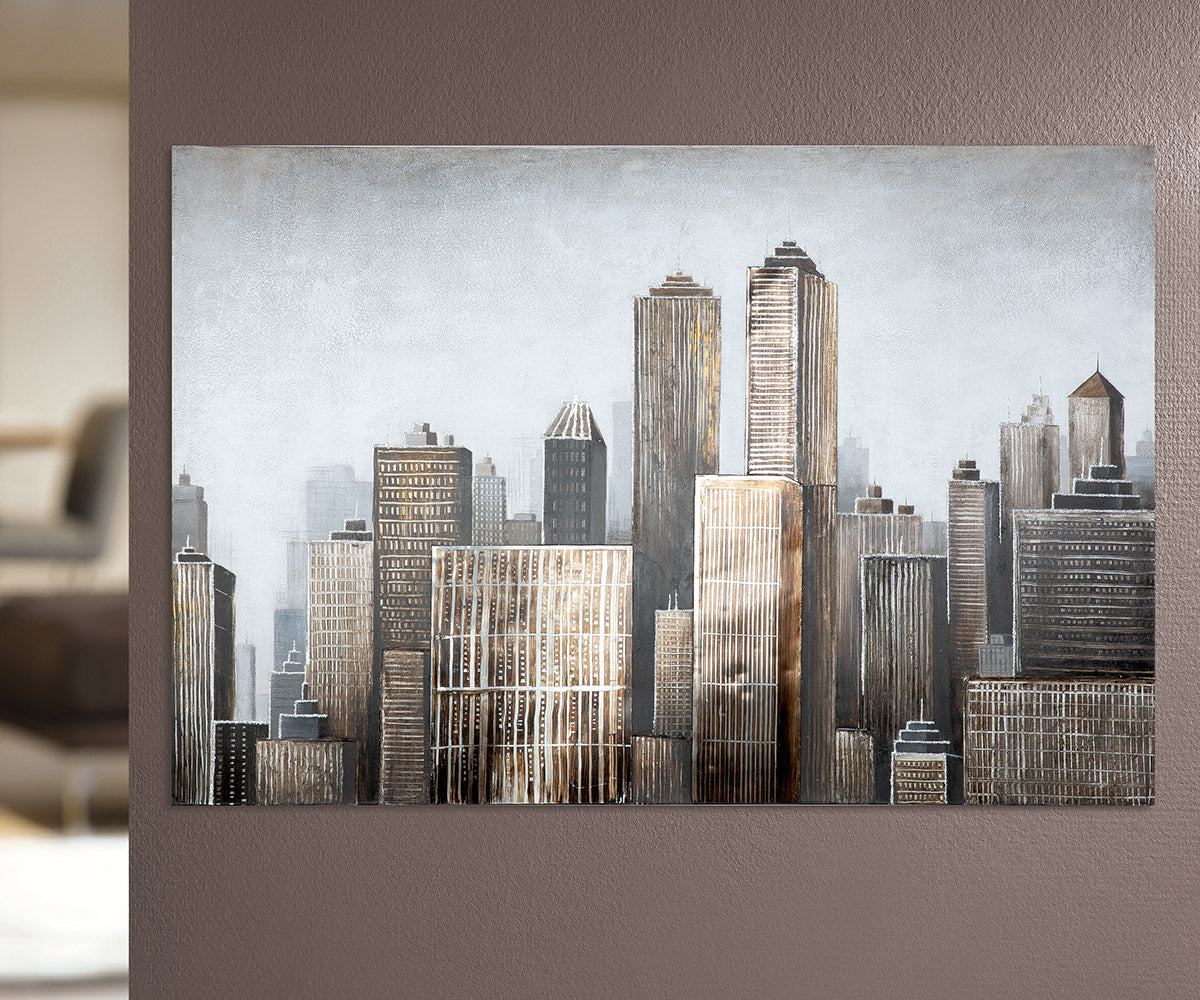 Big Apple 3D skylineschilderij 150 cm