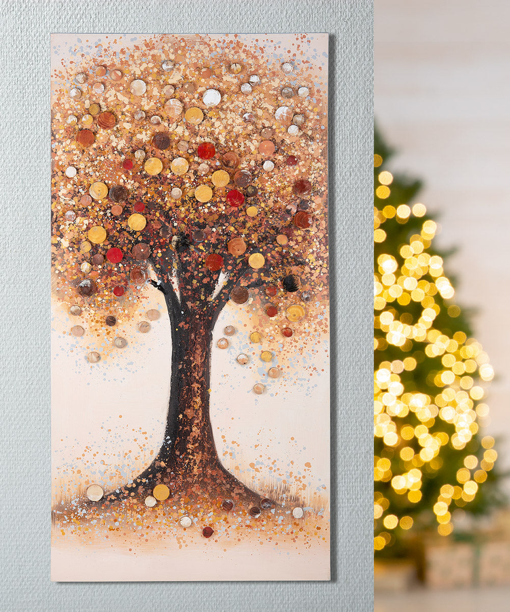 Herbstbaum 3D boomschilderij 140 cm