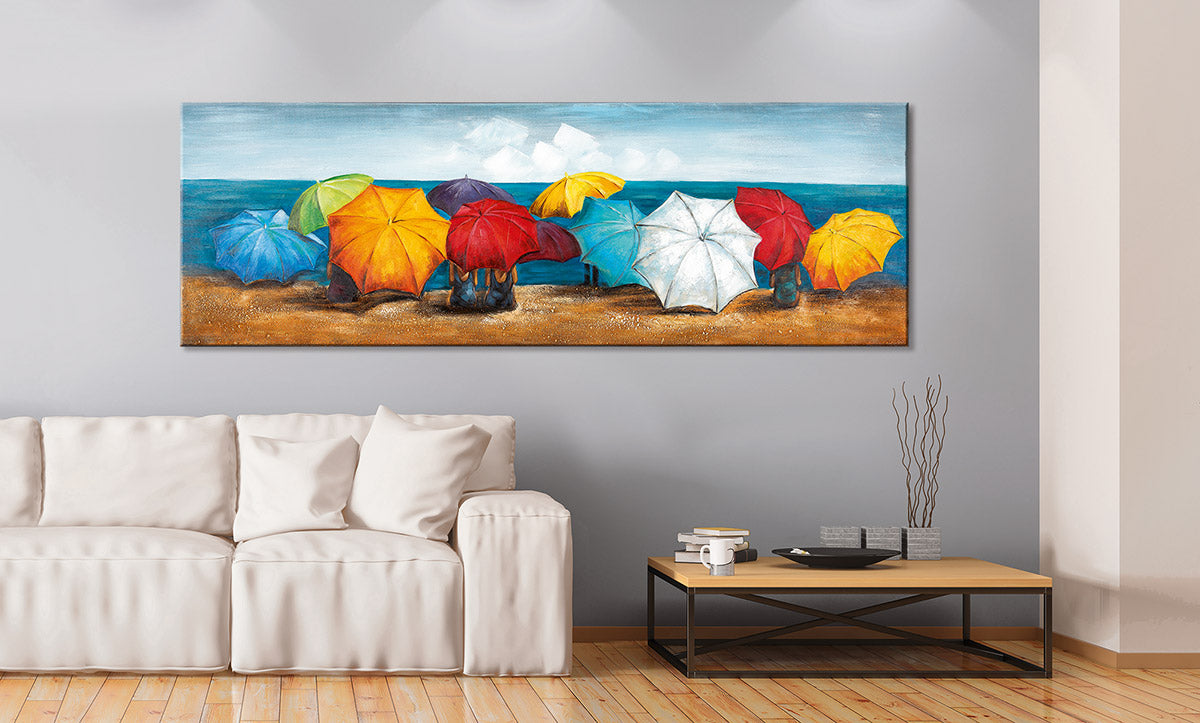Rimini strand schilderij 150 cm