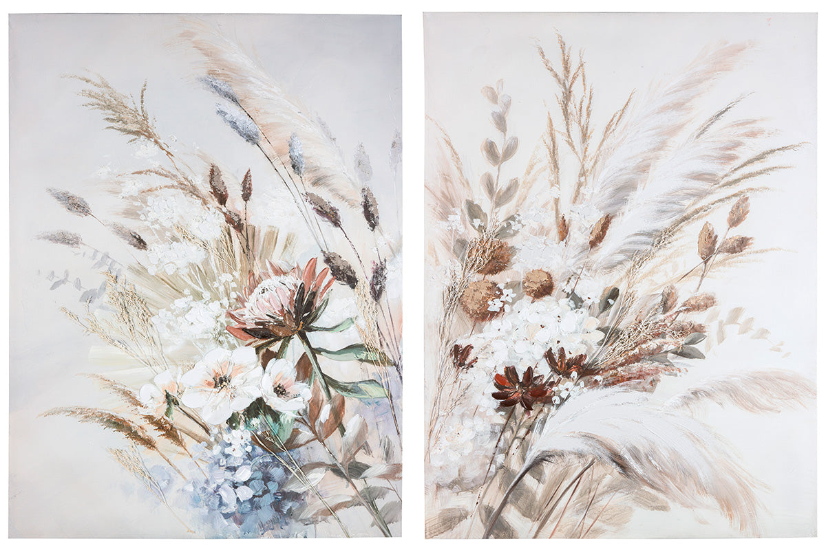 Naturblume bloemenschilderij 80 cm