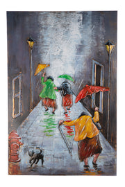 Rainy dance 3D wanddecoratie 120 cm