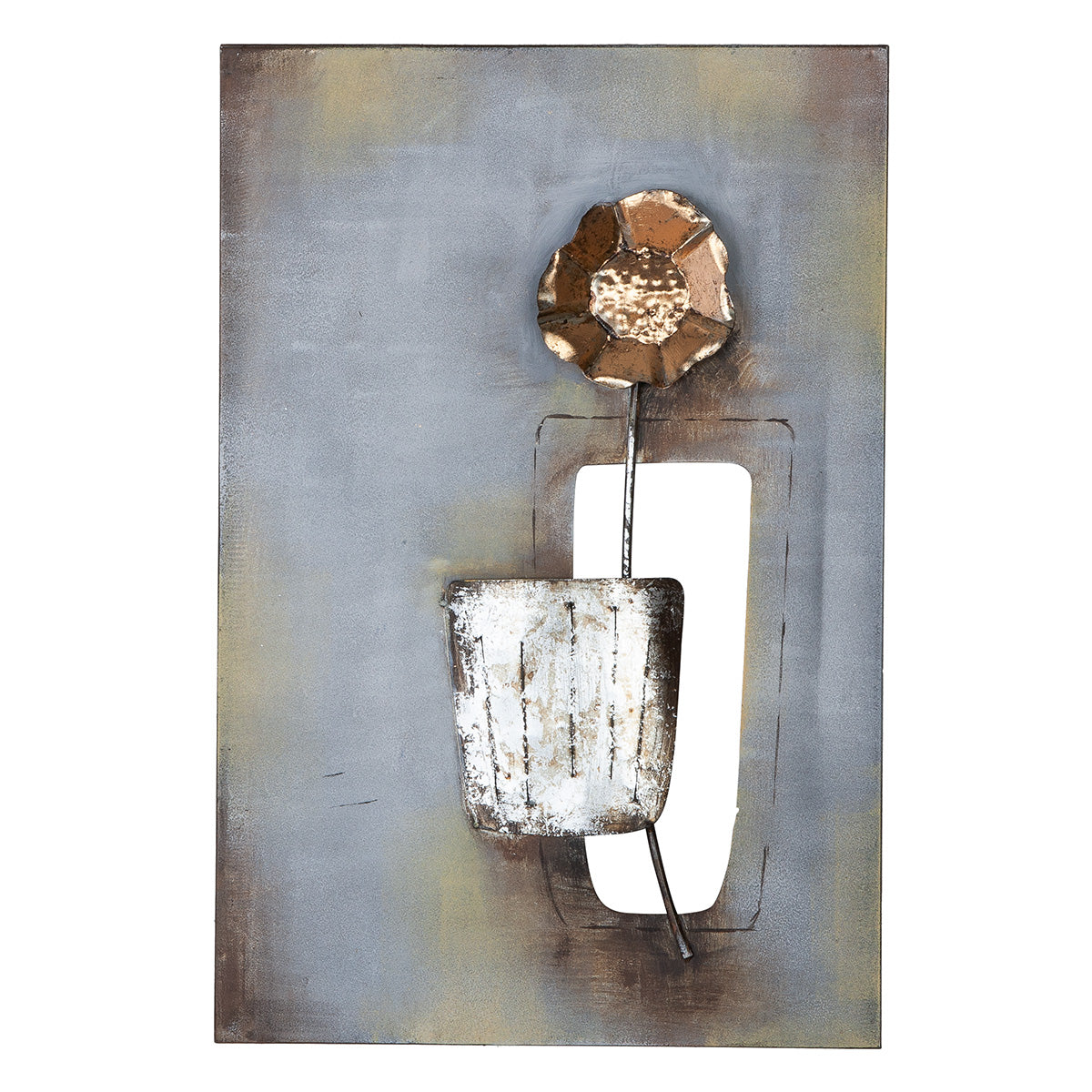 Blumen-Trio metalen wanddecoratie