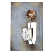 Bloemen-Trio metalen wanddecoratie