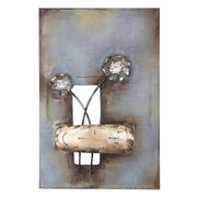 Bloemen-Trio metalen wanddecoratie