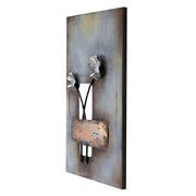 Bloemen-Trio metalen wanddecoratie